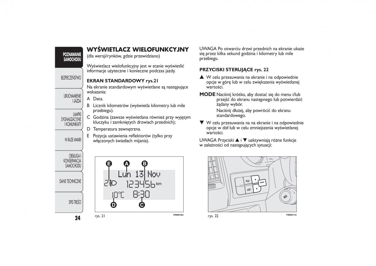 Fiat Ducato III 3 instrukcja obslugi / page 28