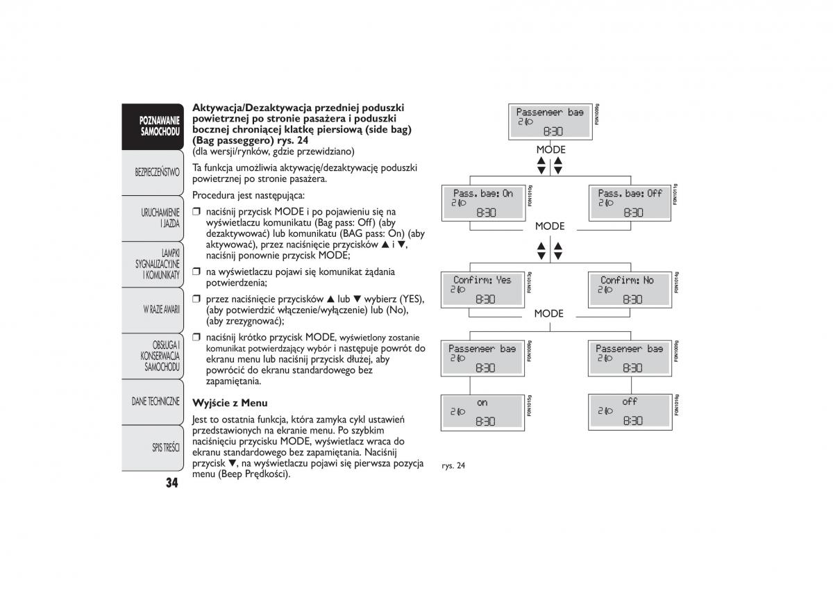 Fiat Ducato III 3 instrukcja obslugi / page 38