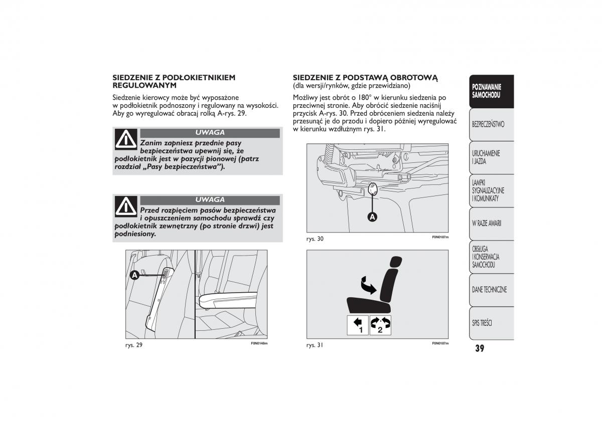 Fiat Ducato III 3 instrukcja obslugi / page 43