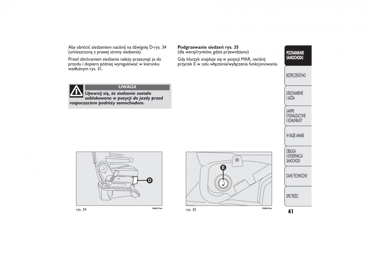 Fiat Ducato III 3 instrukcja obslugi / page 45