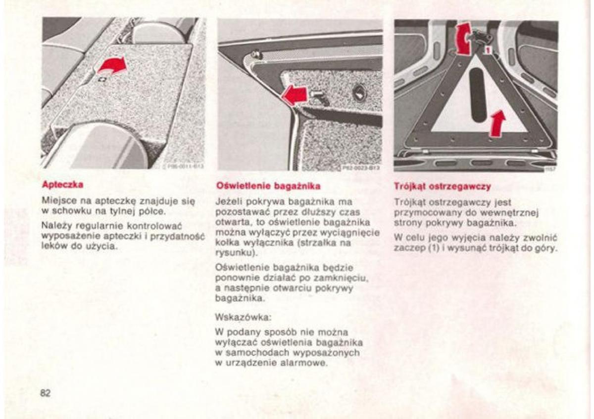 Mercedes Benz E W124 instrukcja obslugi / page 82