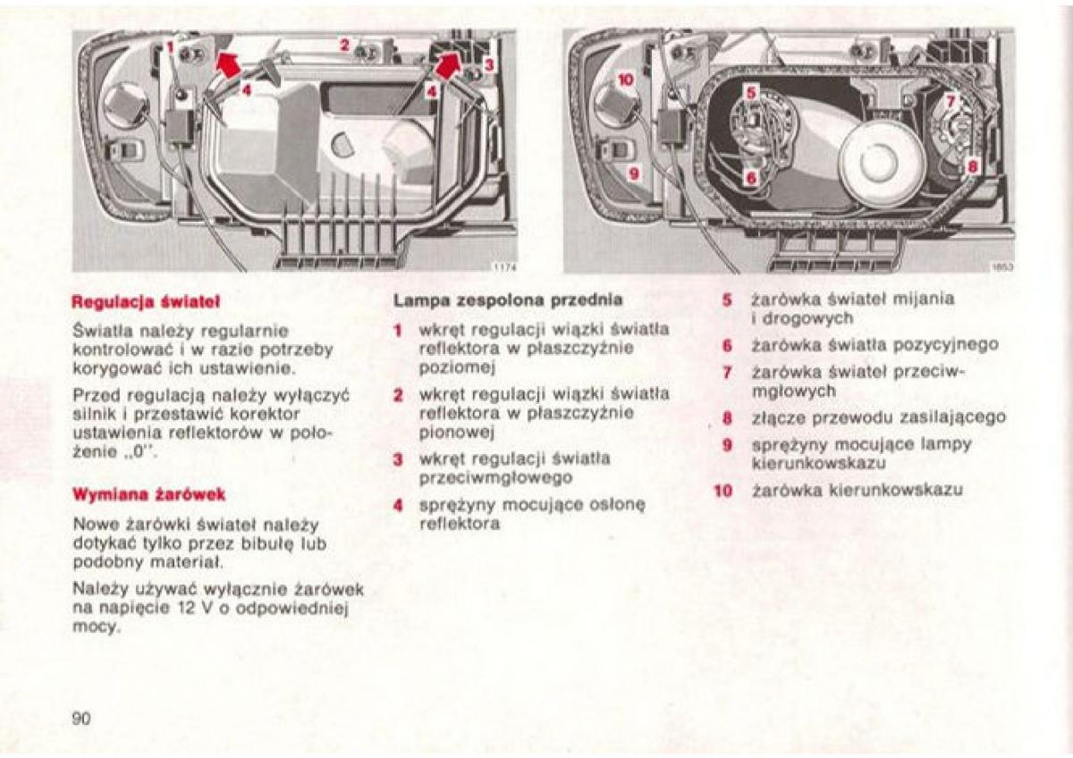 manual  Mercedes Benz E W124 instrukcja / page 90