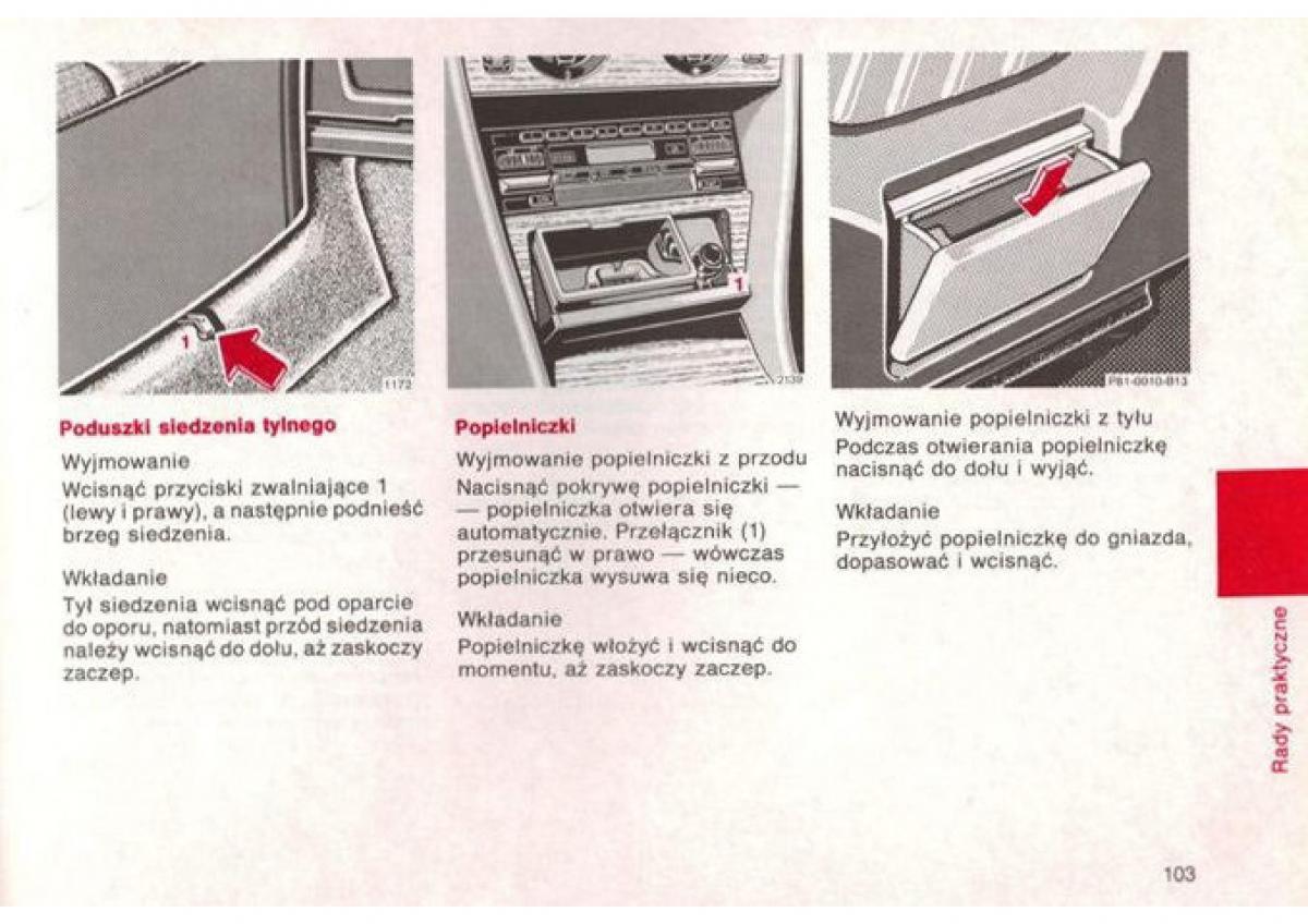 Mercedes Benz E W124 instrukcja obslugi / page 103