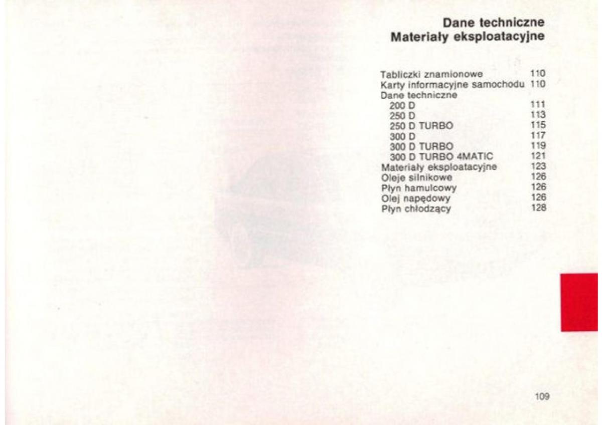 manual  Mercedes Benz E W124 instrukcja / page 108