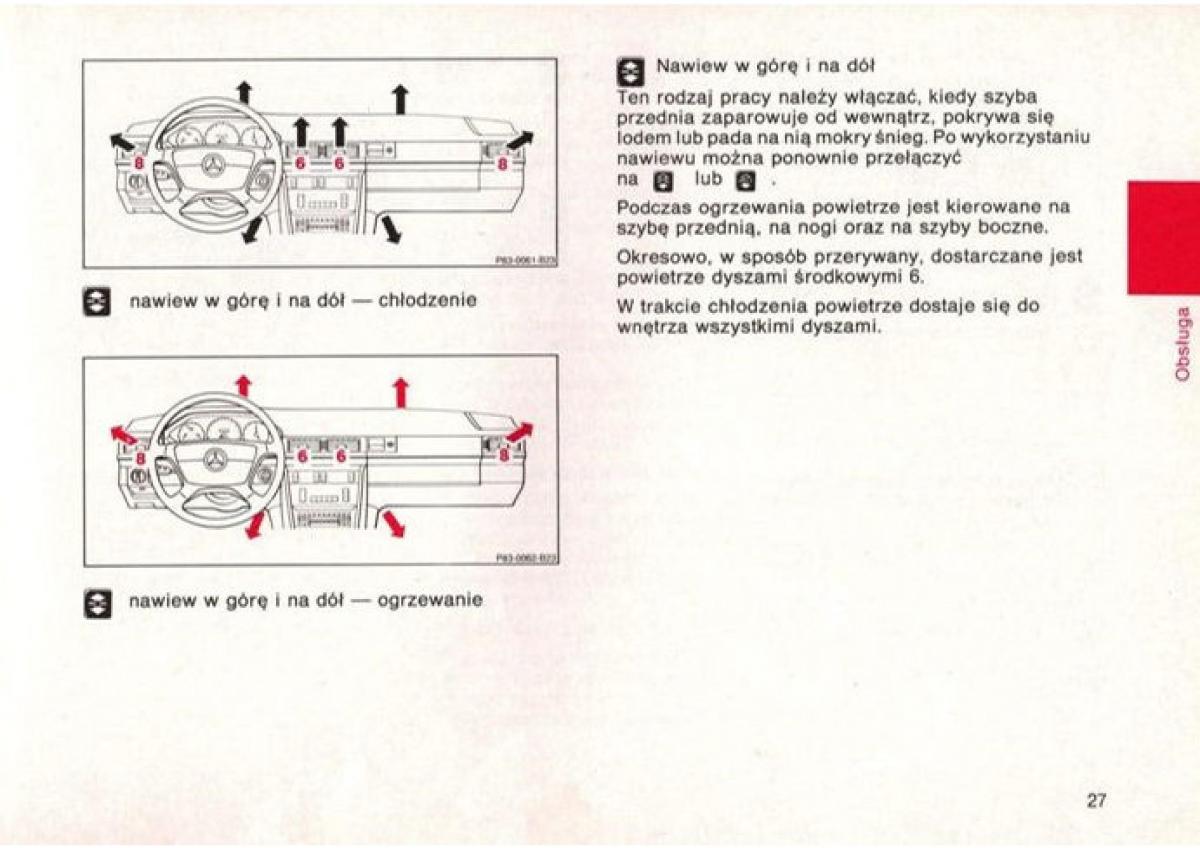 Mercedes Benz E W124 instrukcja obslugi / page 28