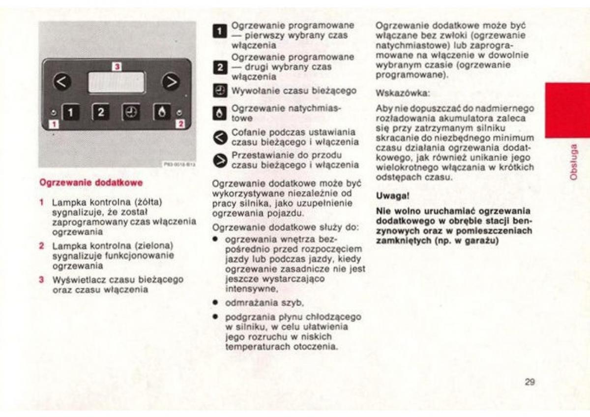 Mercedes Benz E W124 instrukcja obslugi / page 30