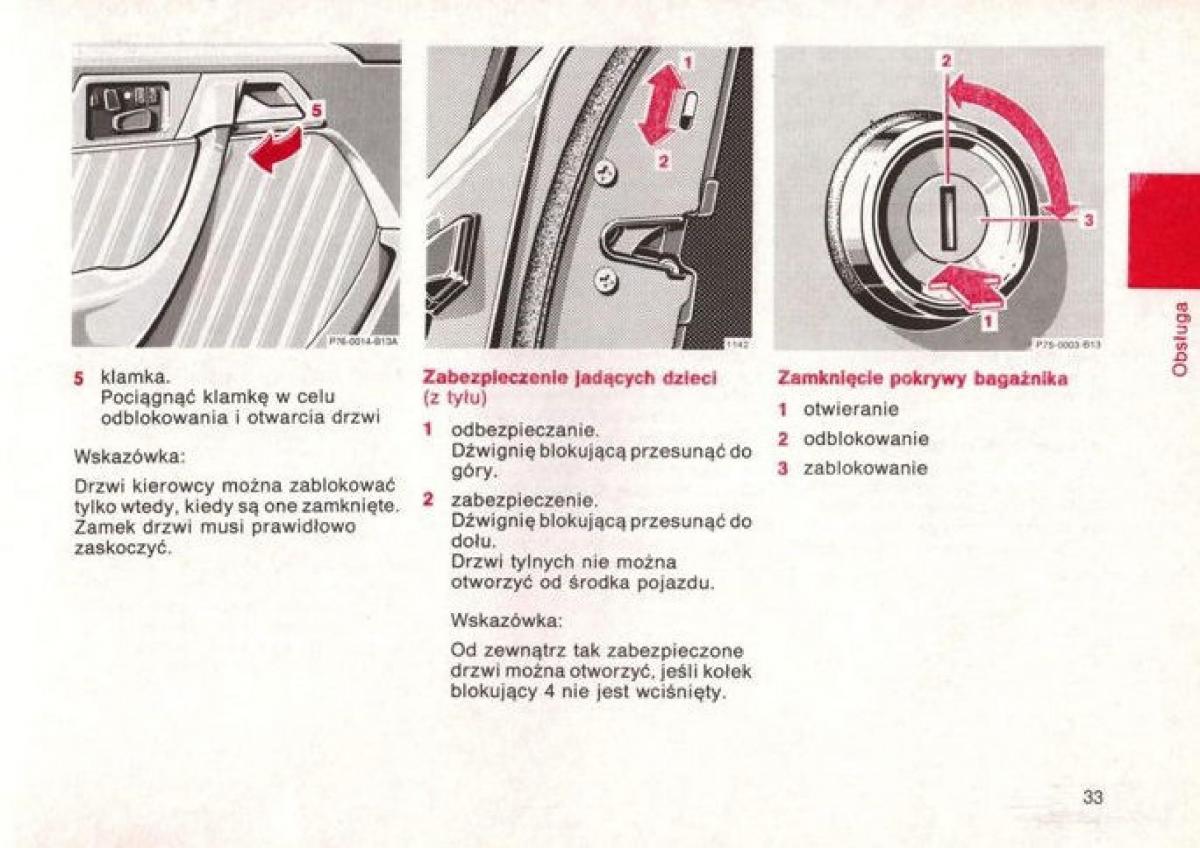 Mercedes Benz E W124 instrukcja obslugi / page 34