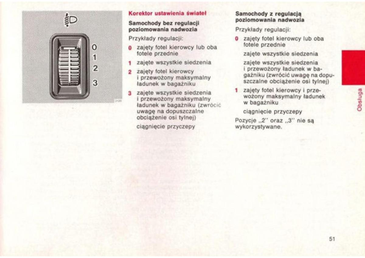 Mercedes Benz E W124 instrukcja obslugi / page 52