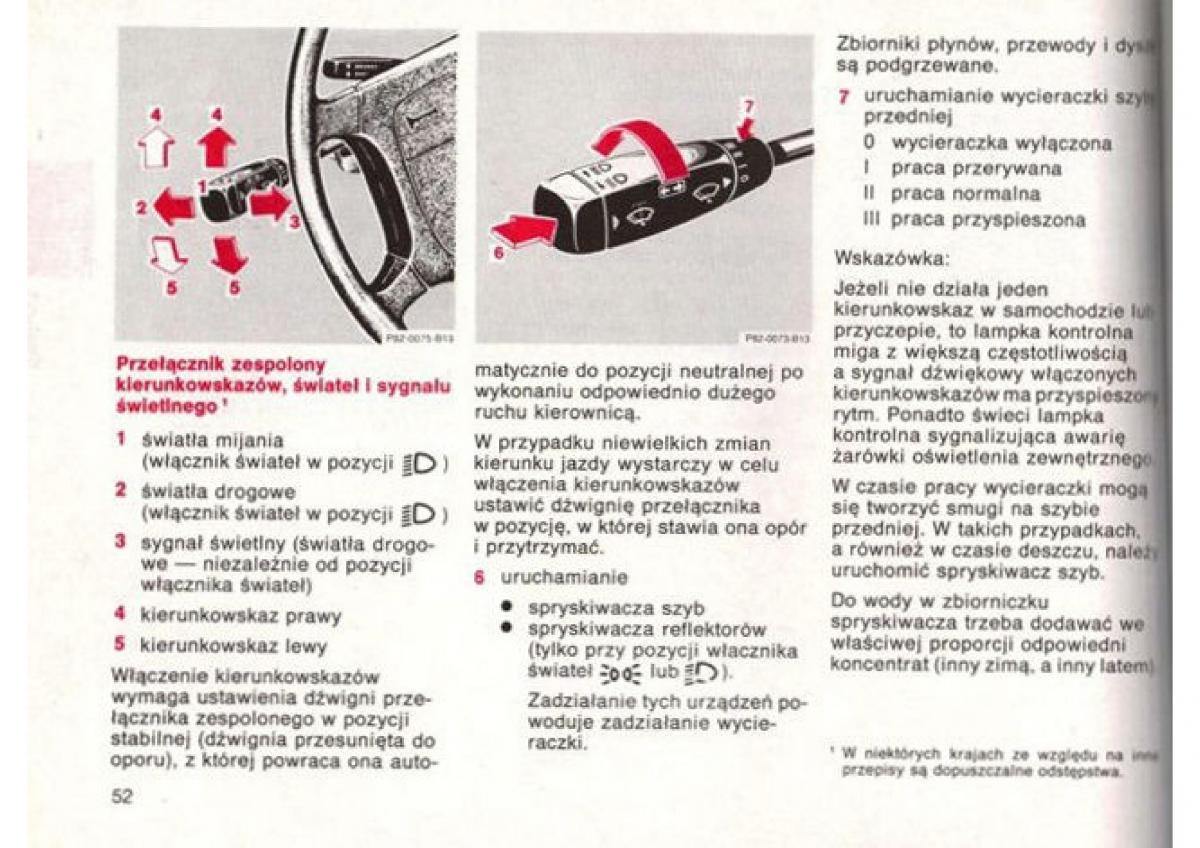 Mercedes Benz E W124 instrukcja obslugi / page 53