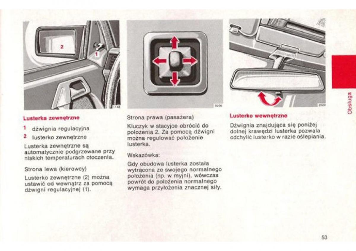 Mercedes Benz E W124 instrukcja obslugi / page 54