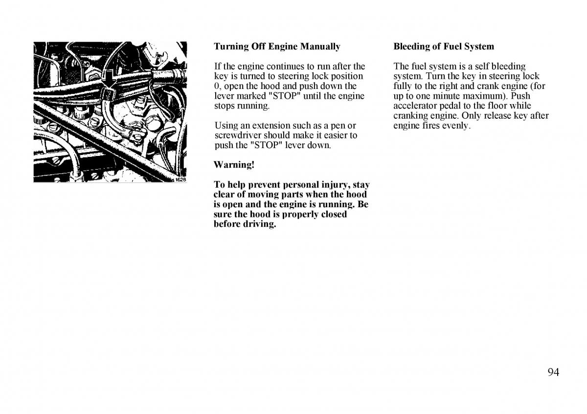 Mercedes Benz S W140 owners manual / page 94