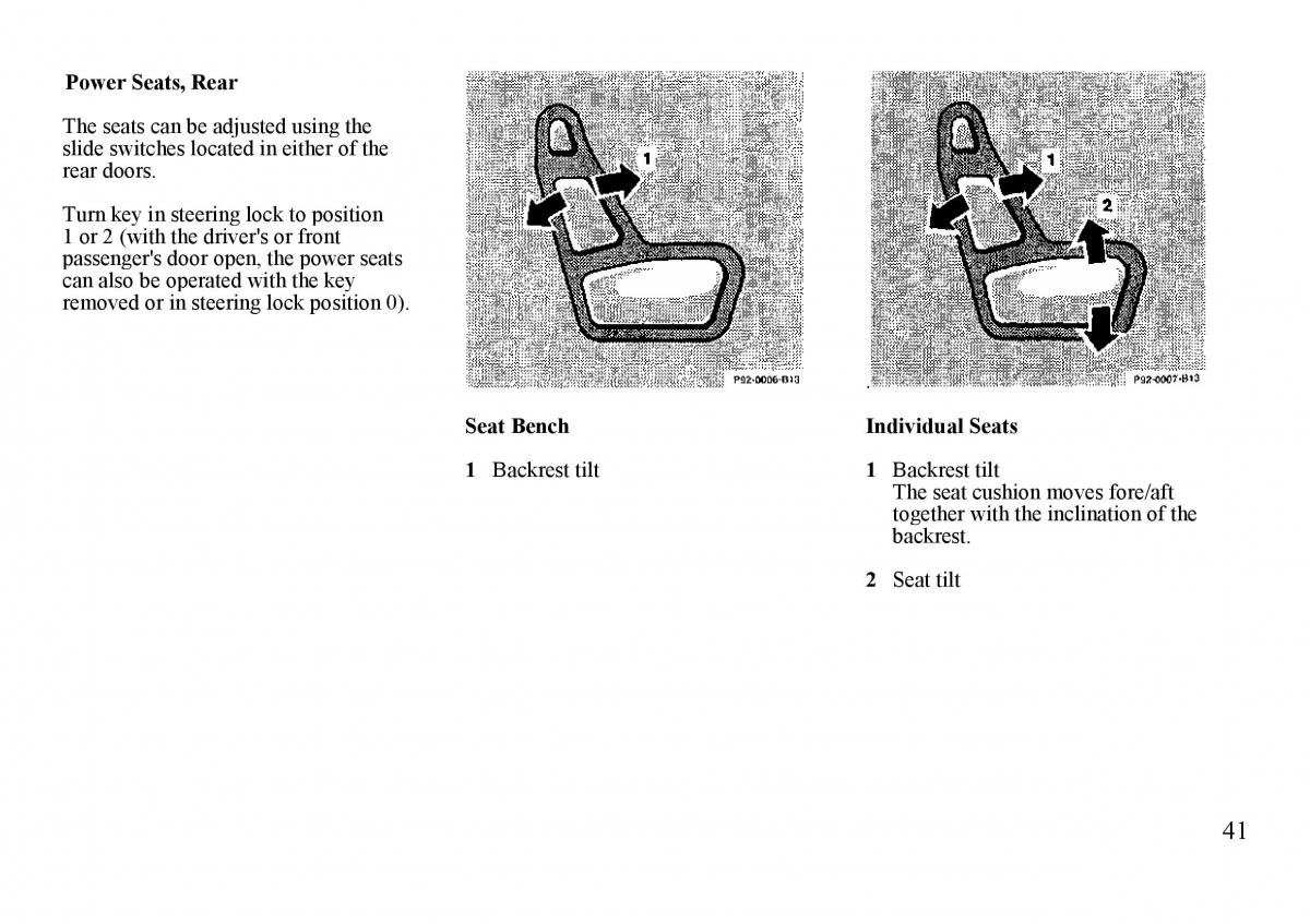 Mercedes Benz S W140 owners manual / page 41