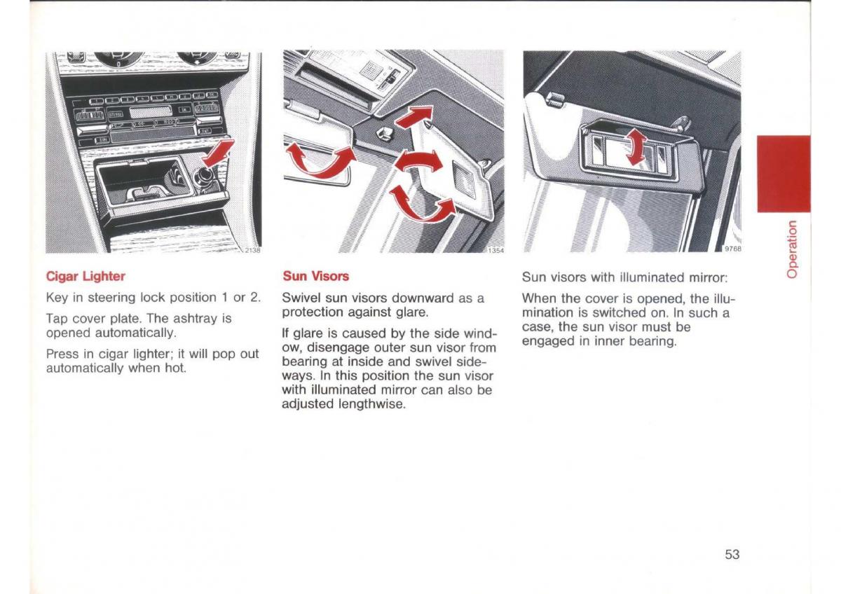 Mercedes Benz E W124 owners manual / page 55