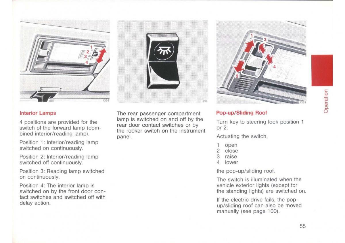 Mercedes Benz E W124 owners manual / page 57