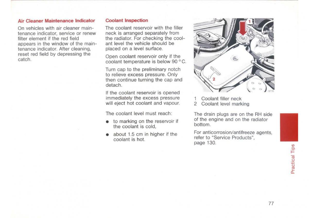 Mercedes Benz E W124 owners manual / page 79