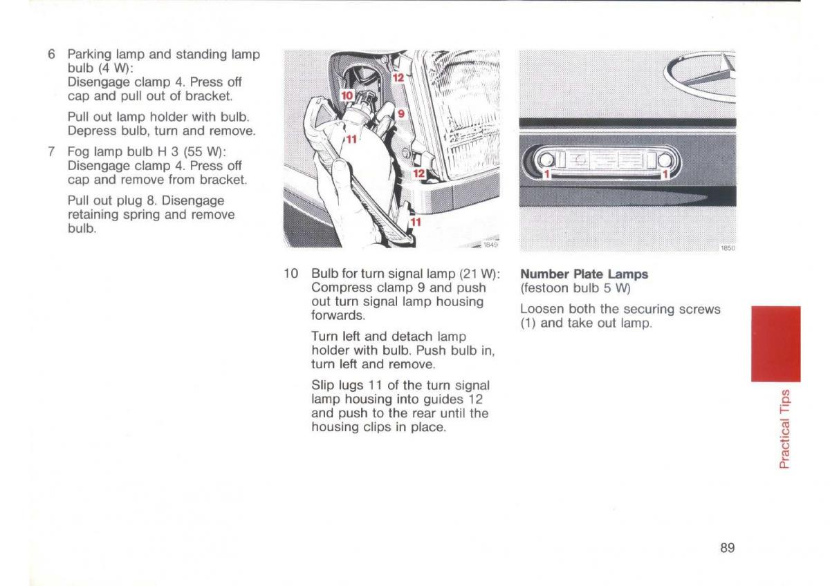 Mercedes Benz E W124 owners manual / page 91