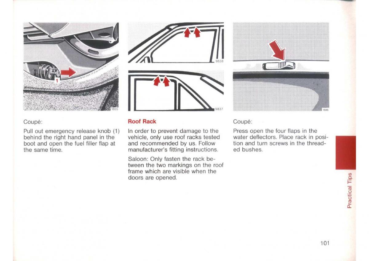 Mercedes Benz E W124 owners manual / page 103