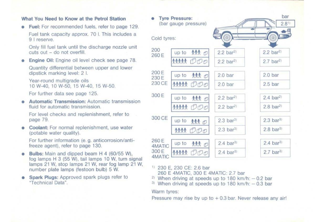 Mercedes Benz E W124 owners manual / page 139