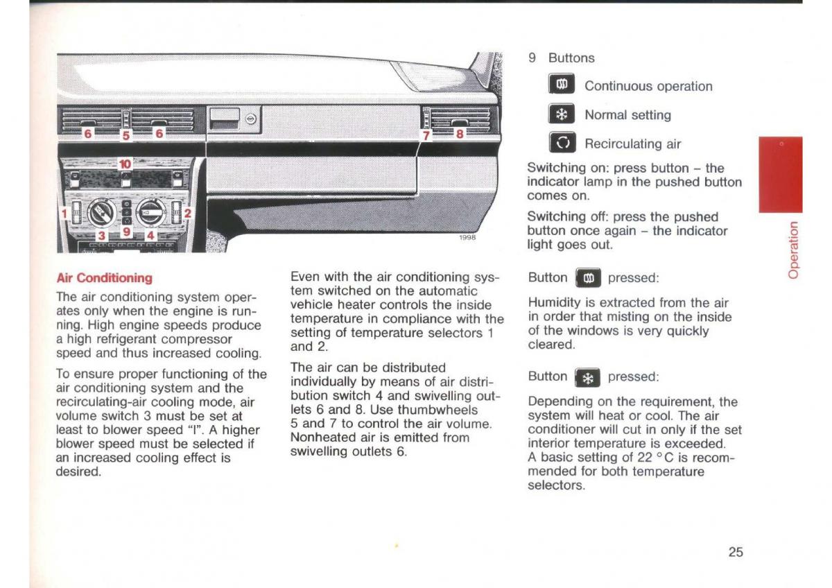 Mercedes Benz E W124 owners manual / page 27