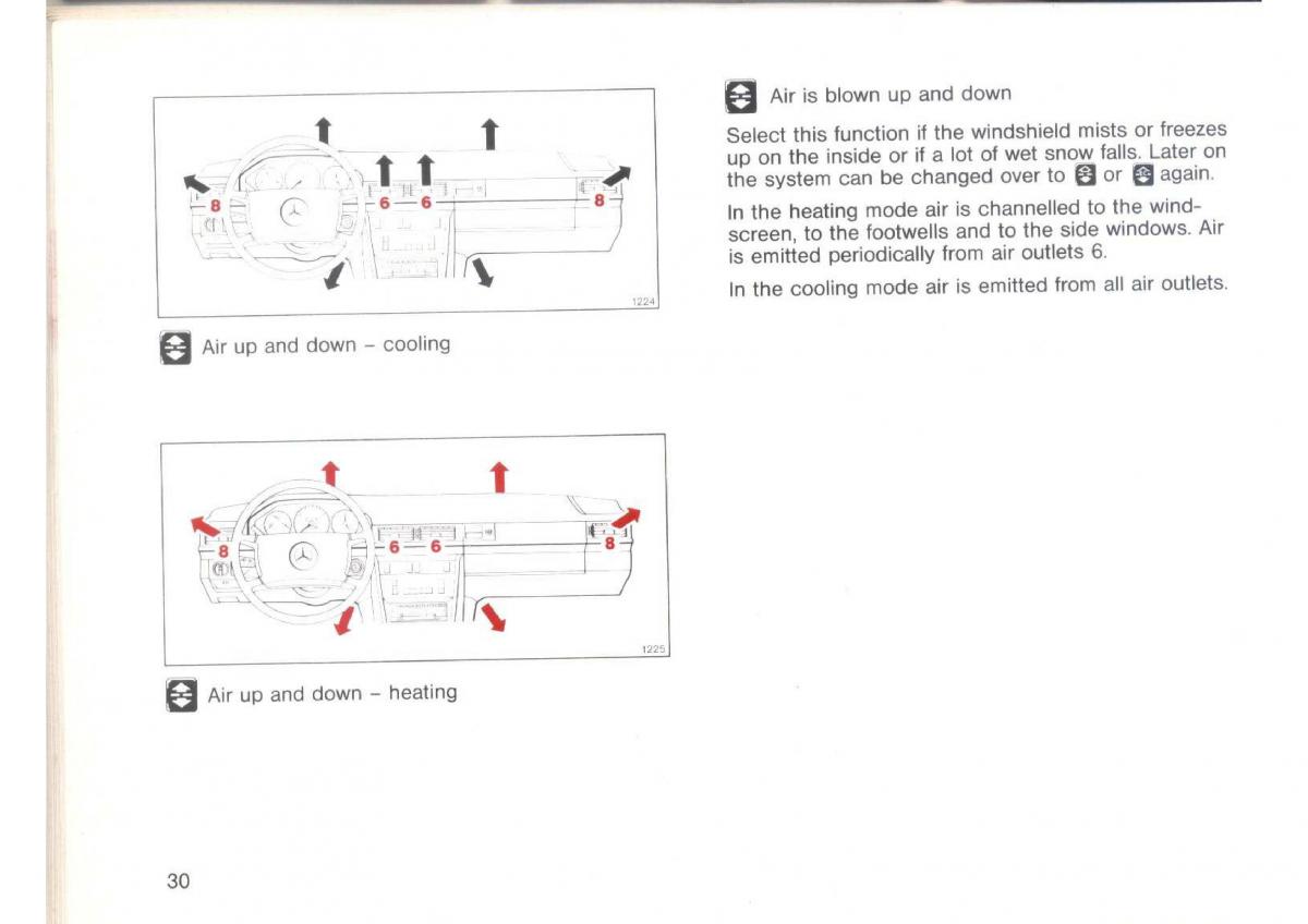 Mercedes Benz E W124 owners manual / page 32