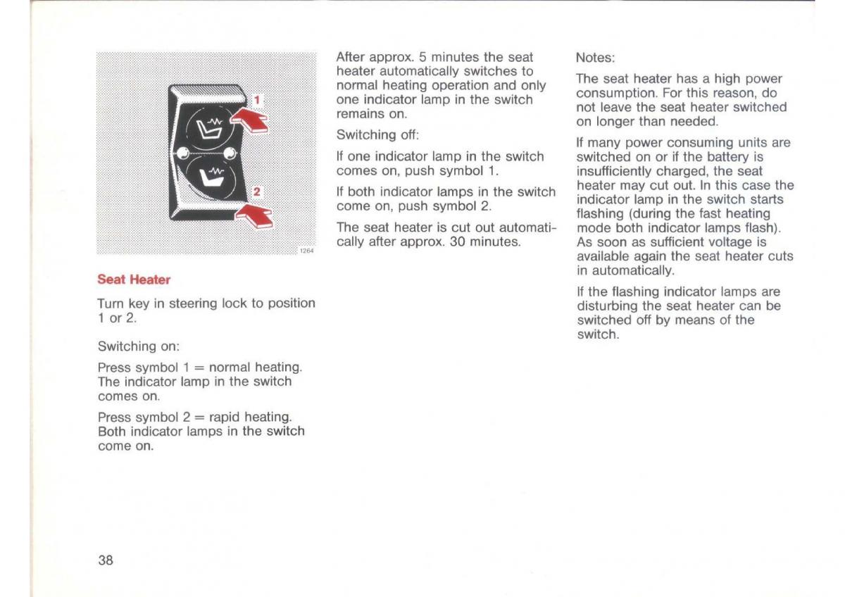 Mercedes Benz E W124 owners manual / page 40