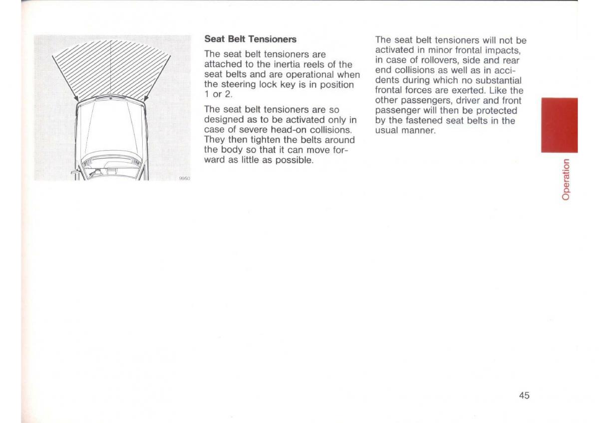 Mercedes Benz E W124 owners manual / page 47