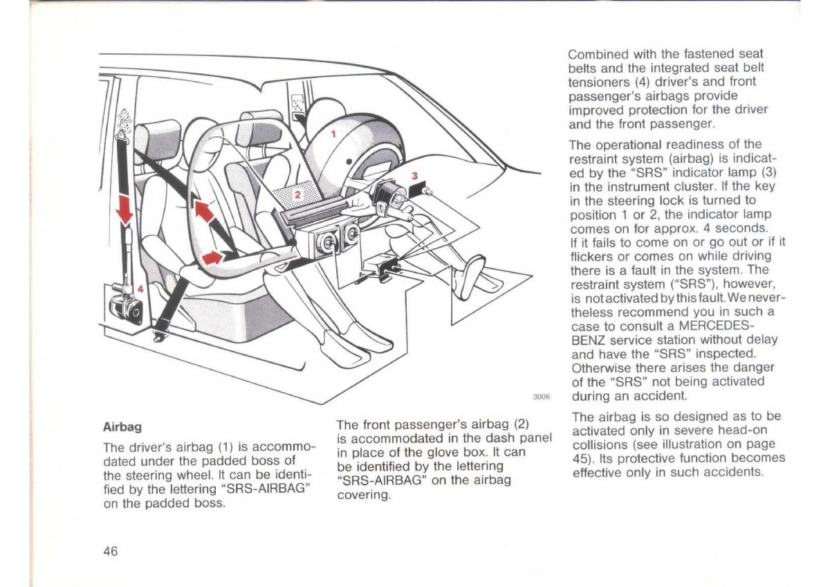 Mercedes Benz E W124 owners manual / page 48