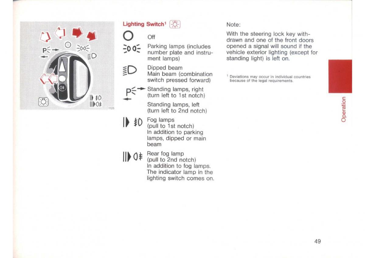 Mercedes Benz E W124 owners manual / page 51