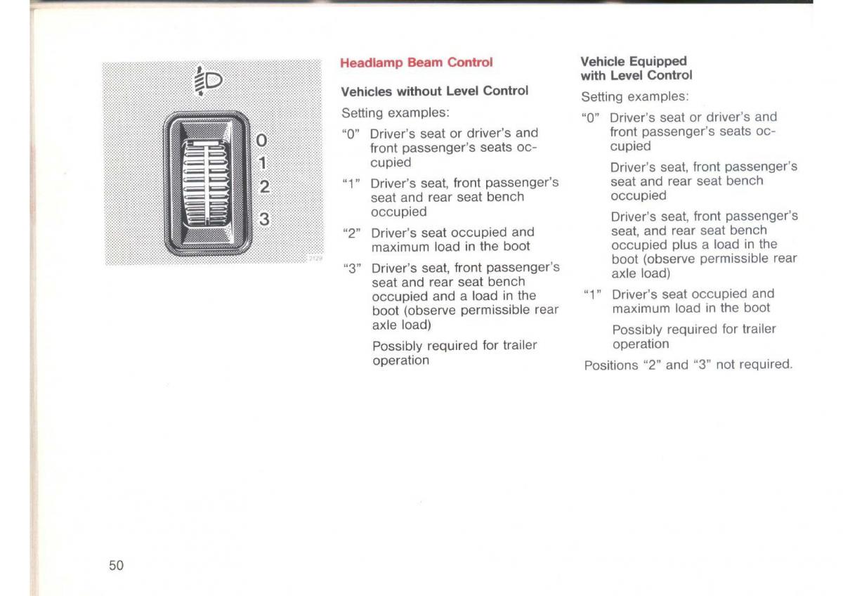 Mercedes Benz E W124 owners manual / page 52