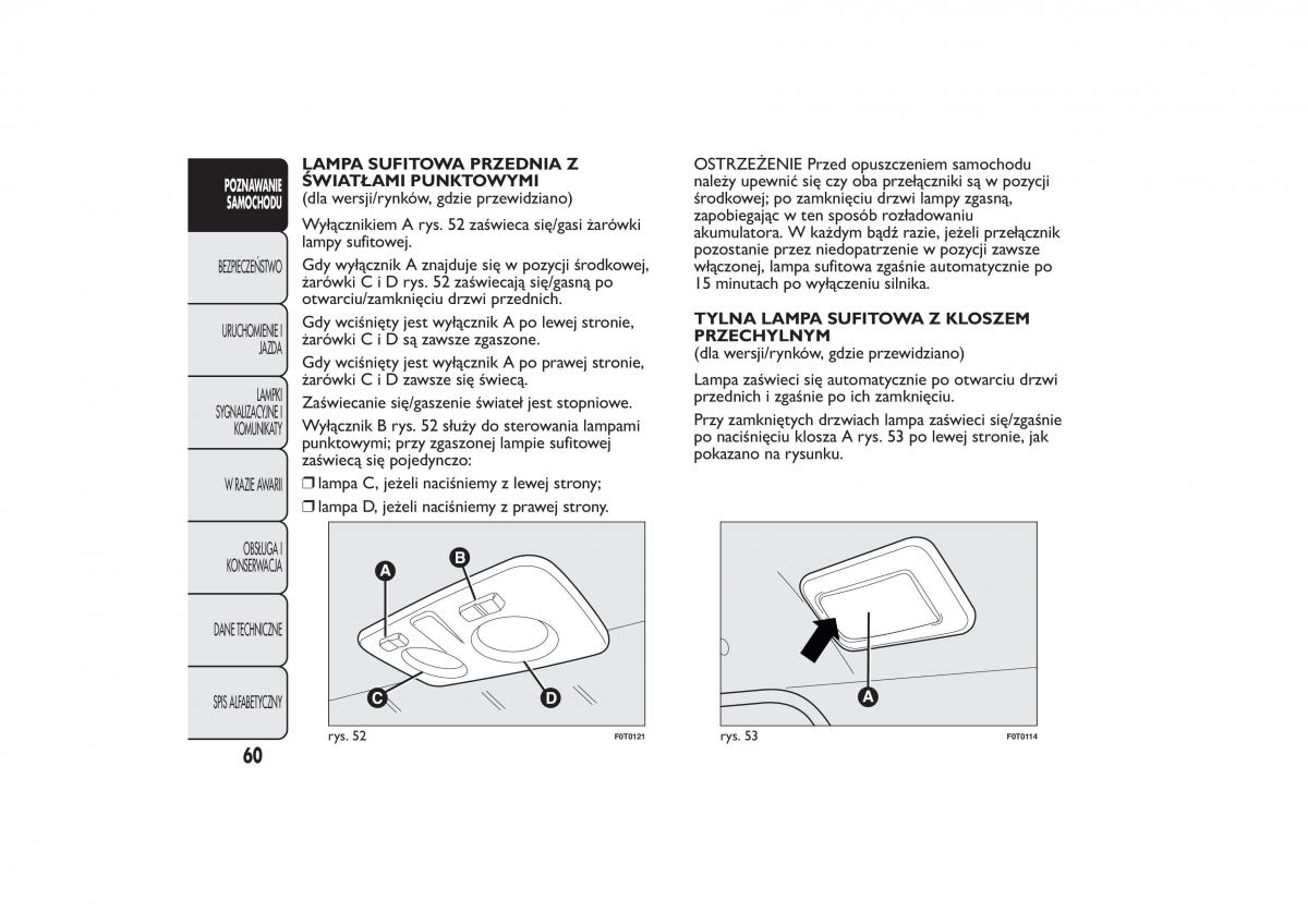 manual  Fiat Fiorino IV 4 instrukcja / page 63