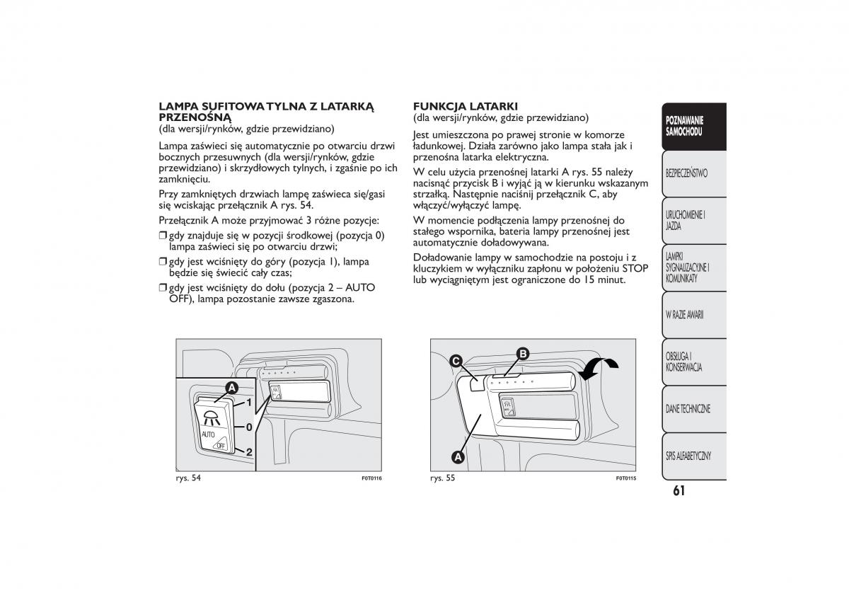 Fiat Fiorino IV 4 instrukcja obslugi / page 64