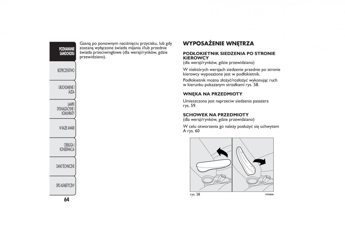 Fiat Fiorino IV 4 instrukcja obslugi / page 67