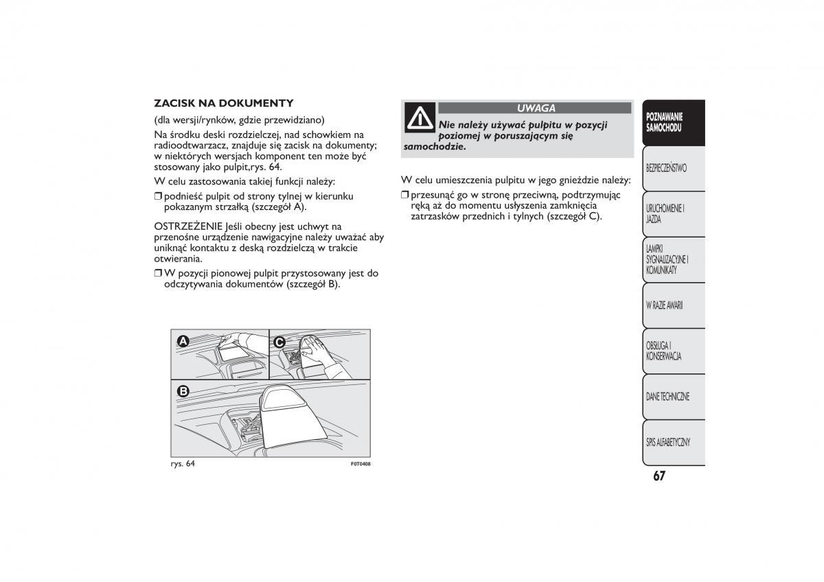 Fiat Fiorino IV 4 instrukcja obslugi / page 70