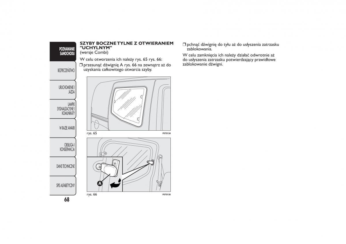 manual  Fiat Fiorino IV 4 instrukcja / page 71