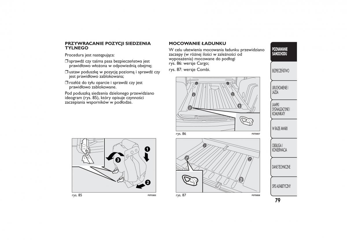 Fiat Fiorino IV 4 instrukcja obslugi / page 82