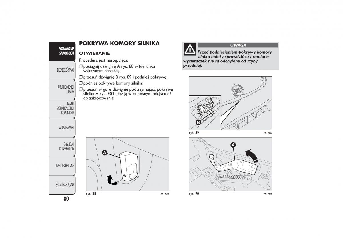 manual  Fiat Fiorino IV 4 instrukcja / page 83