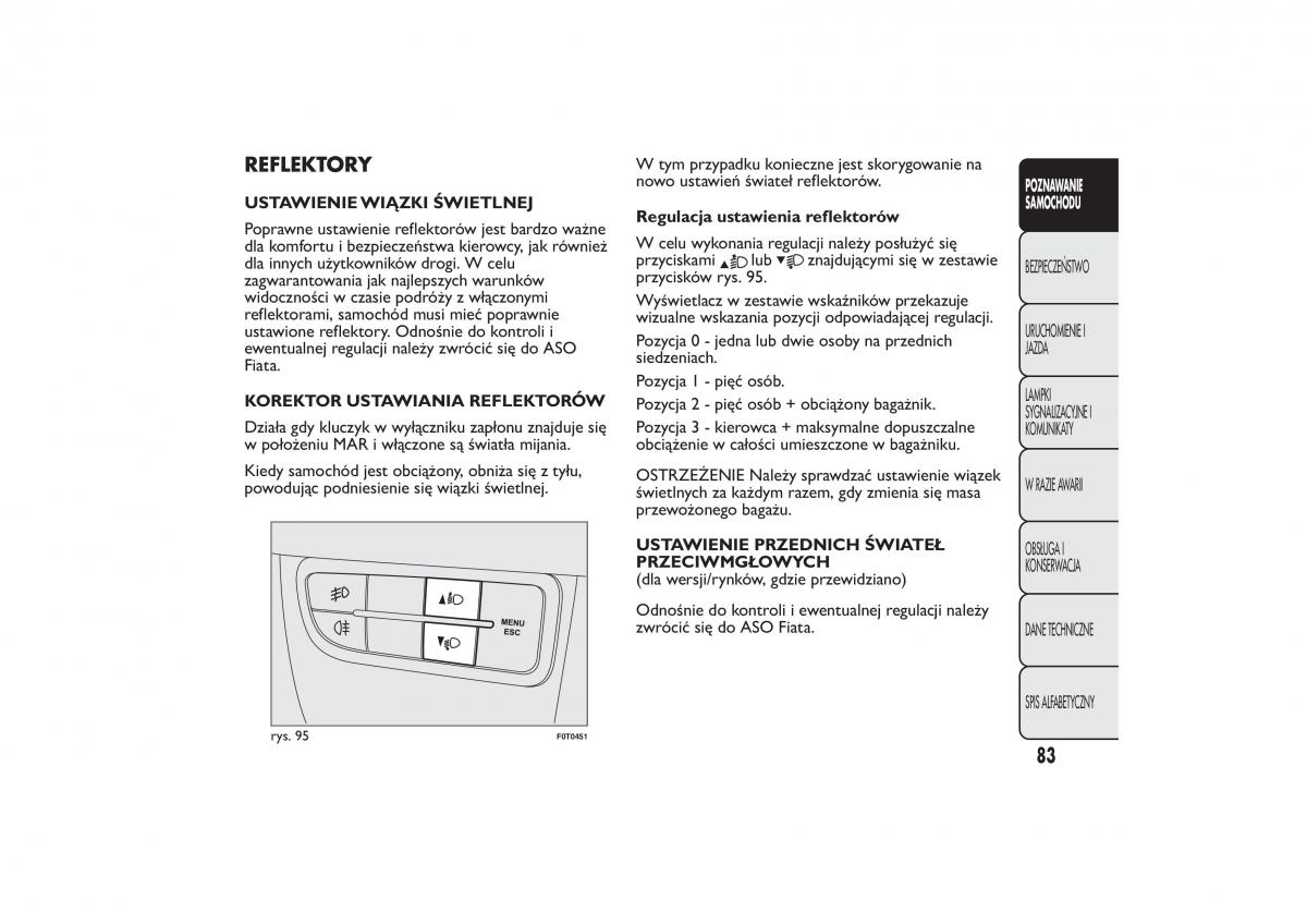 Fiat Fiorino IV 4 instrukcja obslugi / page 86