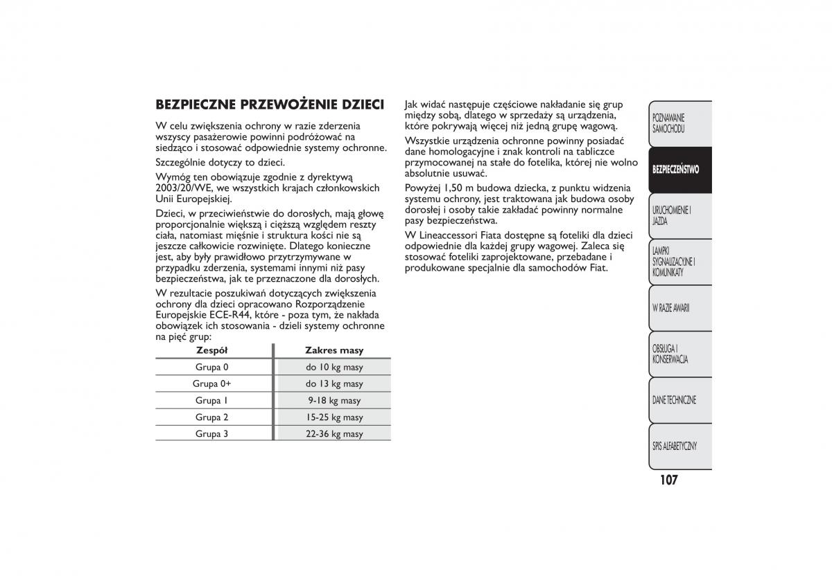 manual  Fiat Fiorino IV 4 instrukcja / page 110