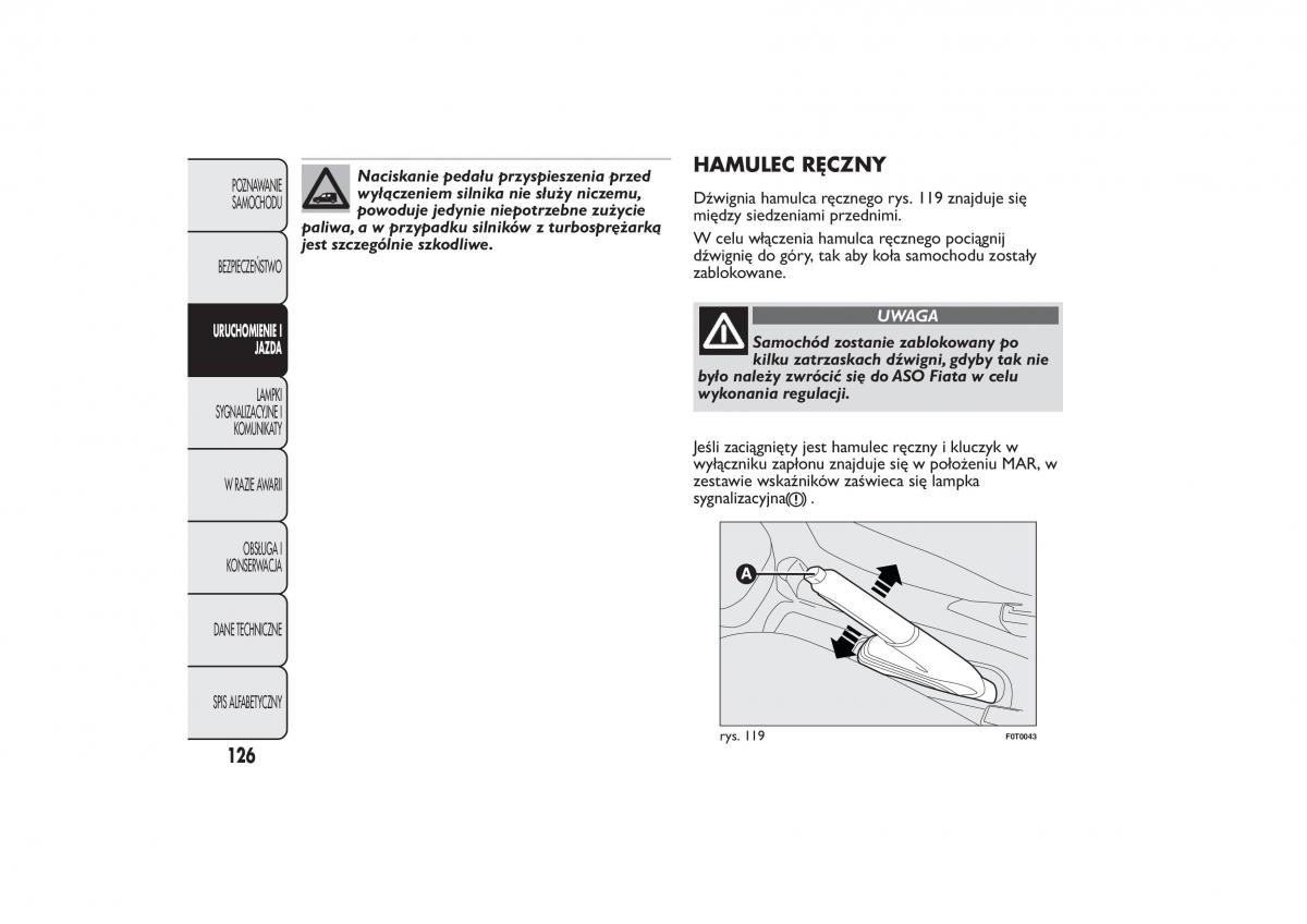 Fiat Fiorino IV 4 instrukcja obslugi / page 129