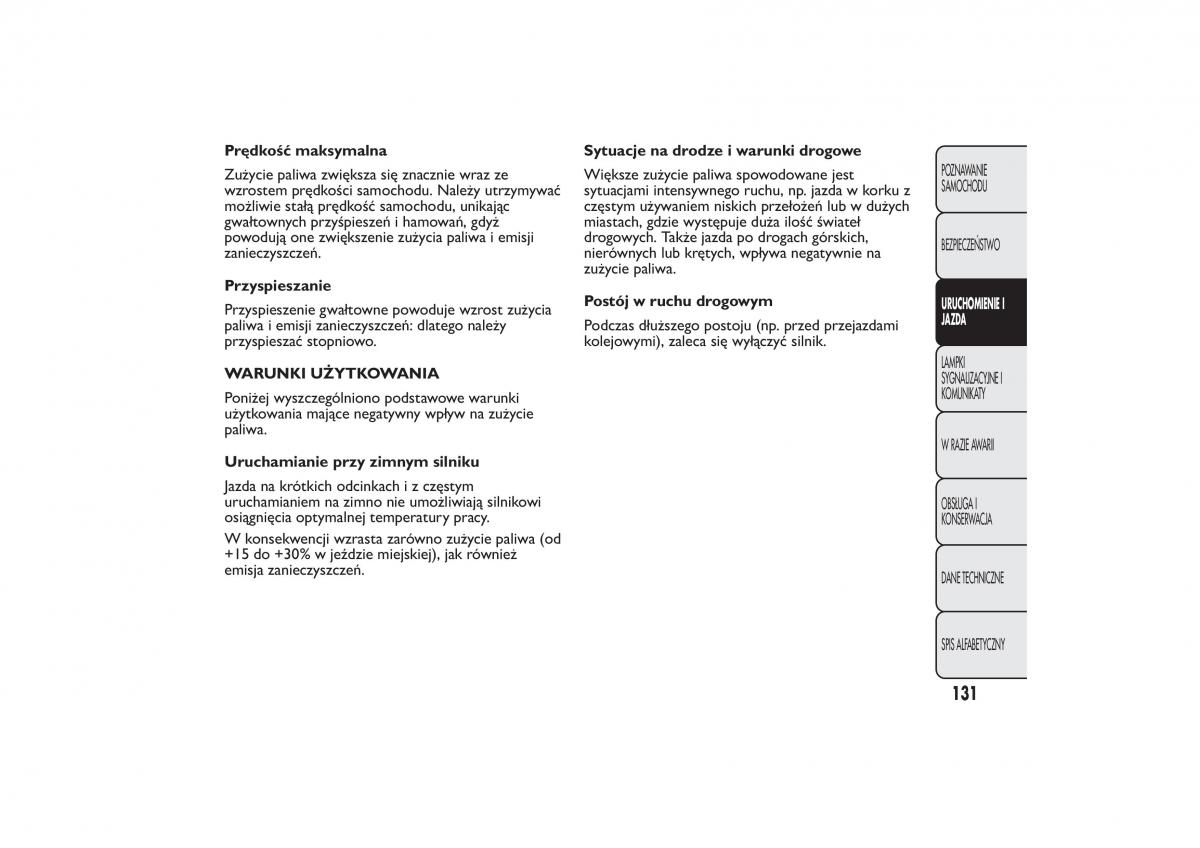 Fiat Fiorino IV 4 instrukcja obslugi / page 134