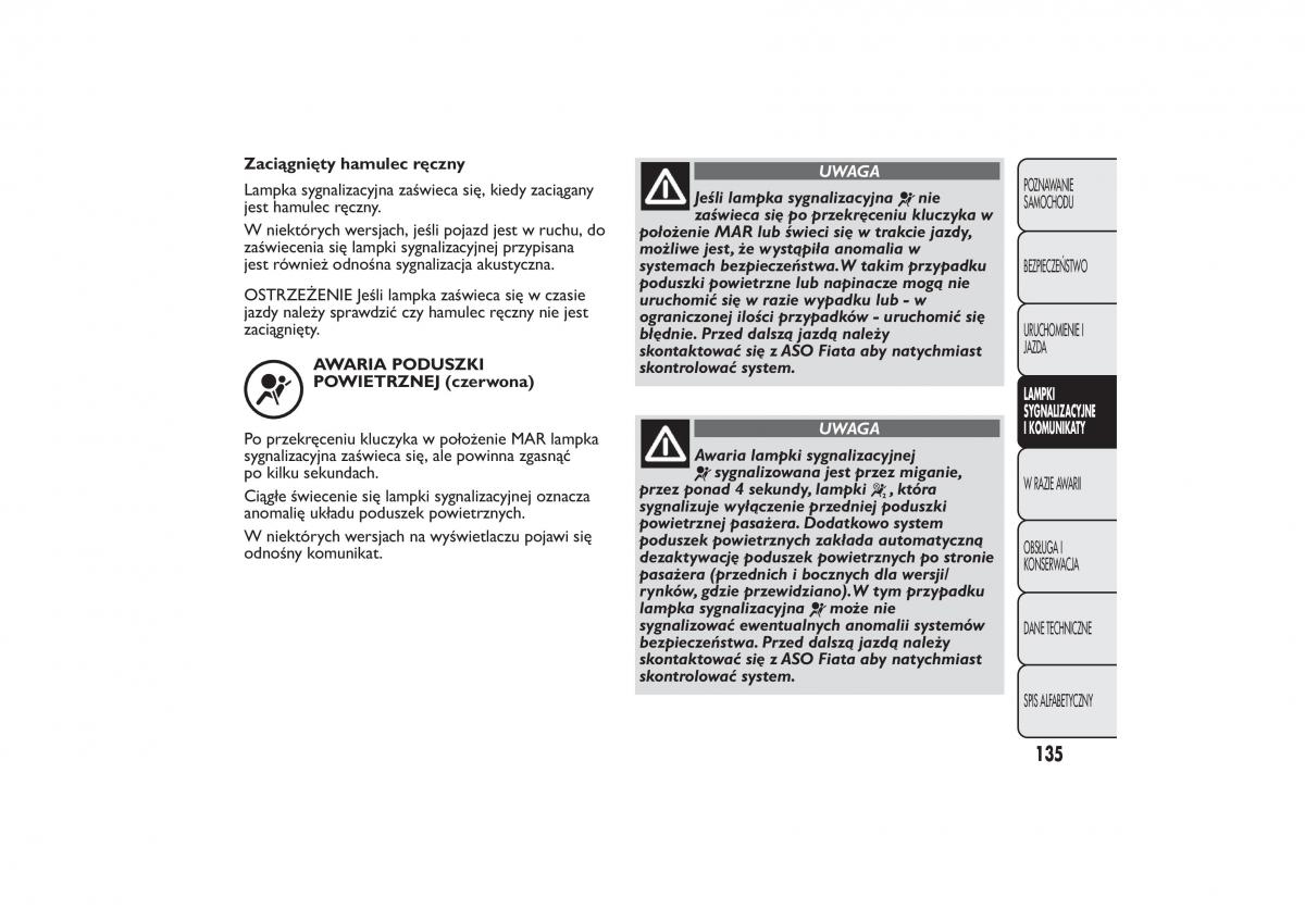 Fiat Fiorino IV 4 instrukcja obslugi / page 138