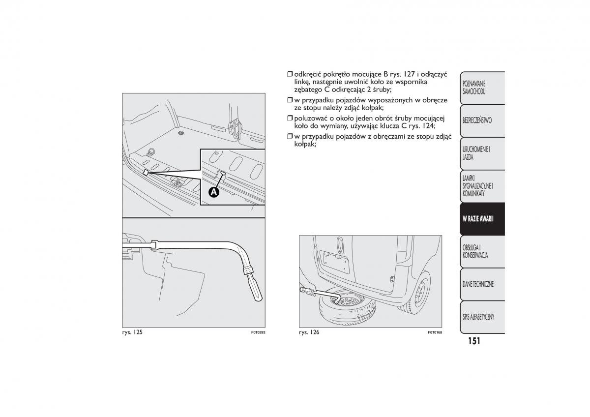 Fiat Fiorino IV 4 instrukcja obslugi / page 154