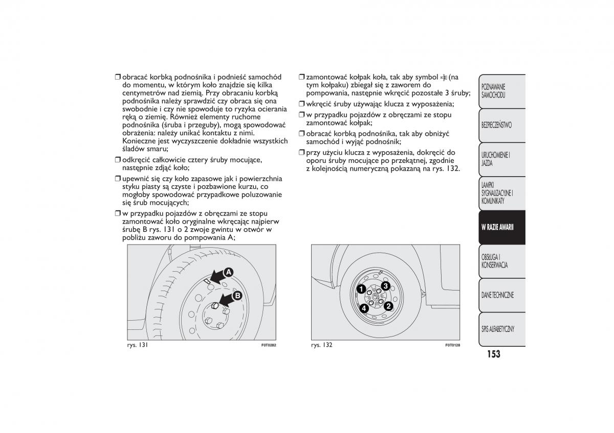 manual  Fiat Fiorino IV 4 instrukcja / page 156