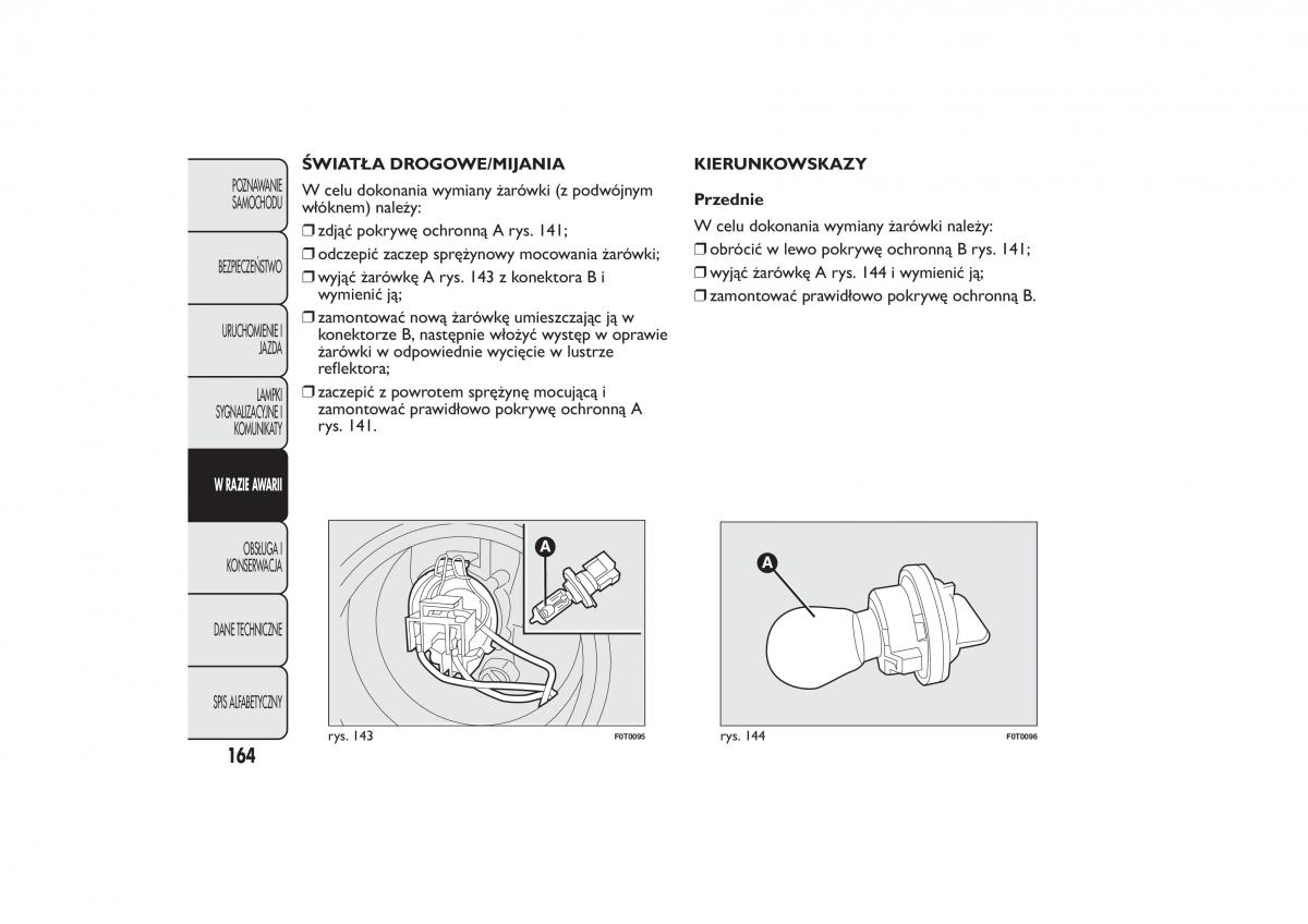 Fiat Fiorino IV 4 instrukcja obslugi / page 167