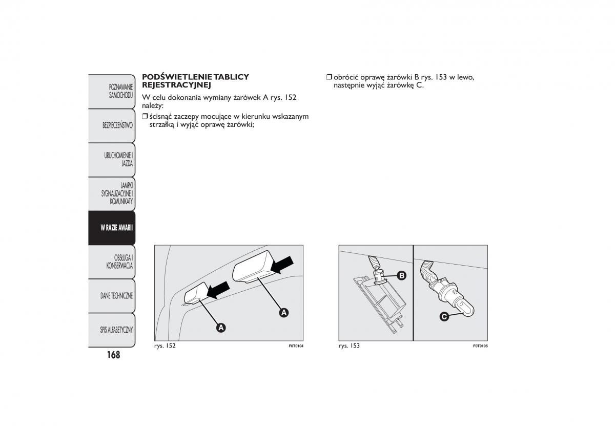 Fiat Fiorino IV 4 instrukcja obslugi / page 171