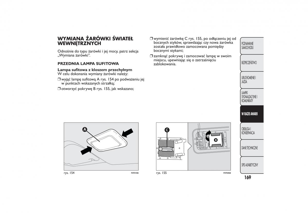 Fiat Fiorino IV 4 instrukcja obslugi / page 172