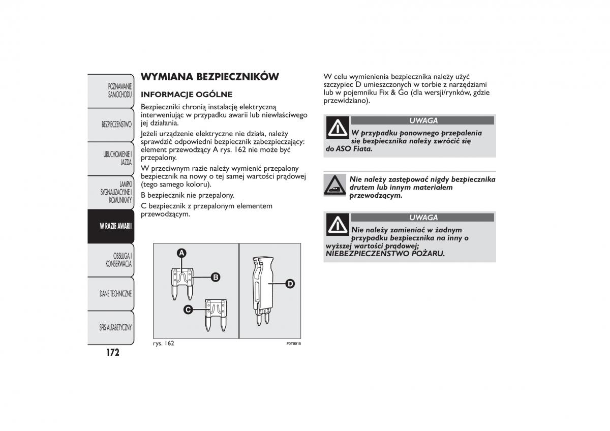 Fiat Fiorino IV 4 instrukcja obslugi / page 175