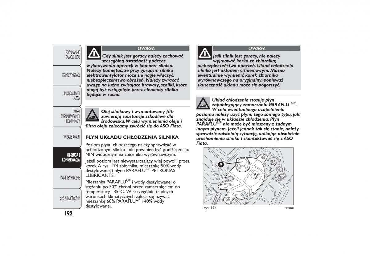 Fiat Fiorino IV 4 instrukcja obslugi / page 195