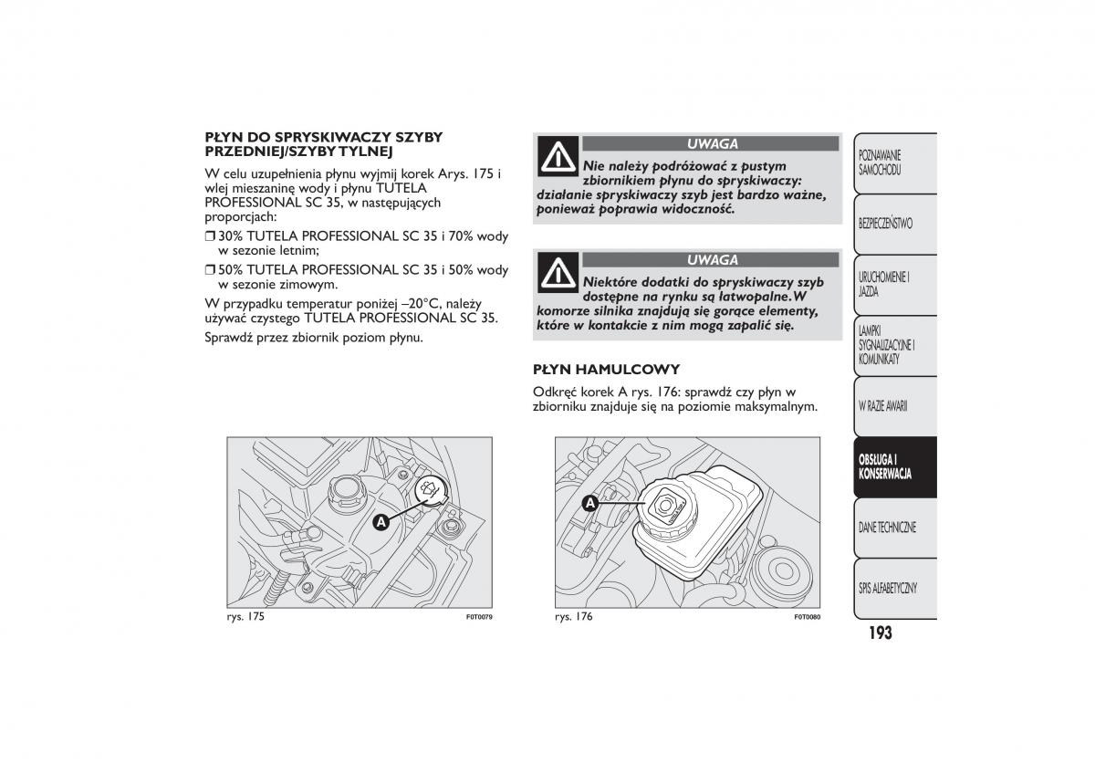 Fiat Fiorino IV 4 instrukcja obslugi / page 196