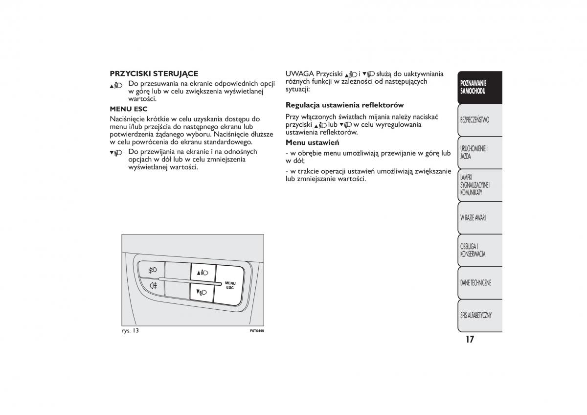Fiat Fiorino IV 4 instrukcja obslugi / page 20
